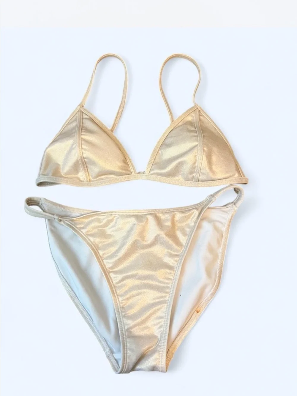 Sand Castle Shimmery pearl Bikini Set